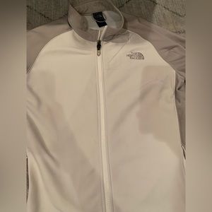 The North Face women’s fleece size large white and gray